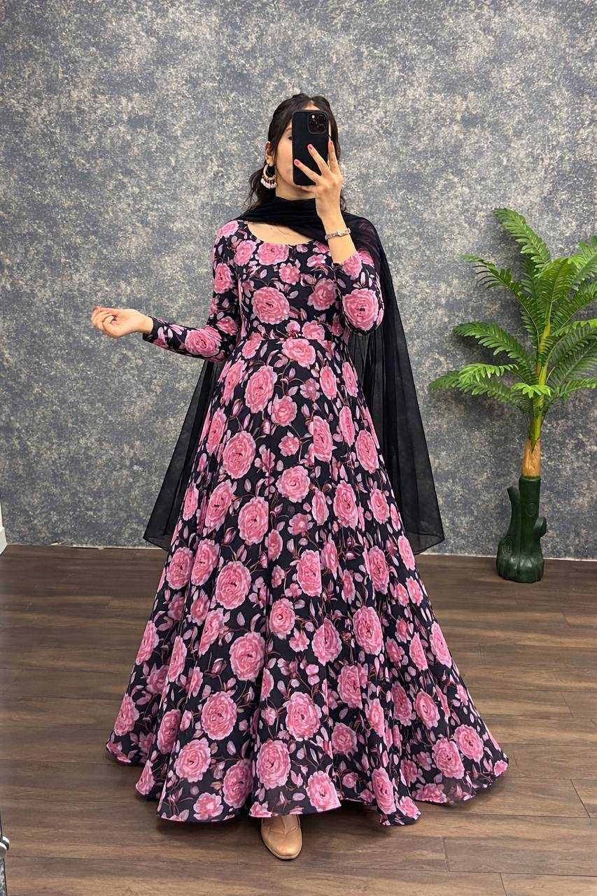 YNF Wholesale Georgette Printed Gowns KESH544 georgette | Surat Manufacturer