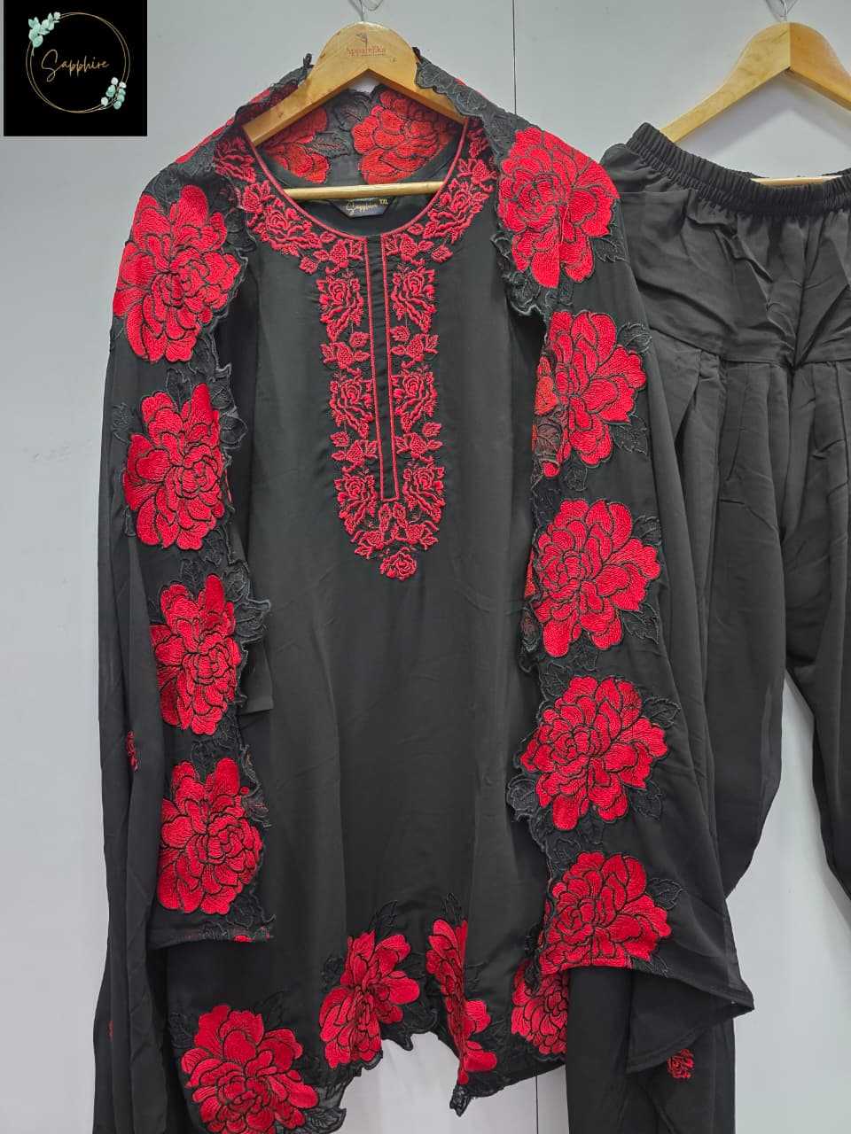 YNF Wholesale Georgette Embroidery Suits KESH557 SAIYAARA-3 | Surat Manufacturer