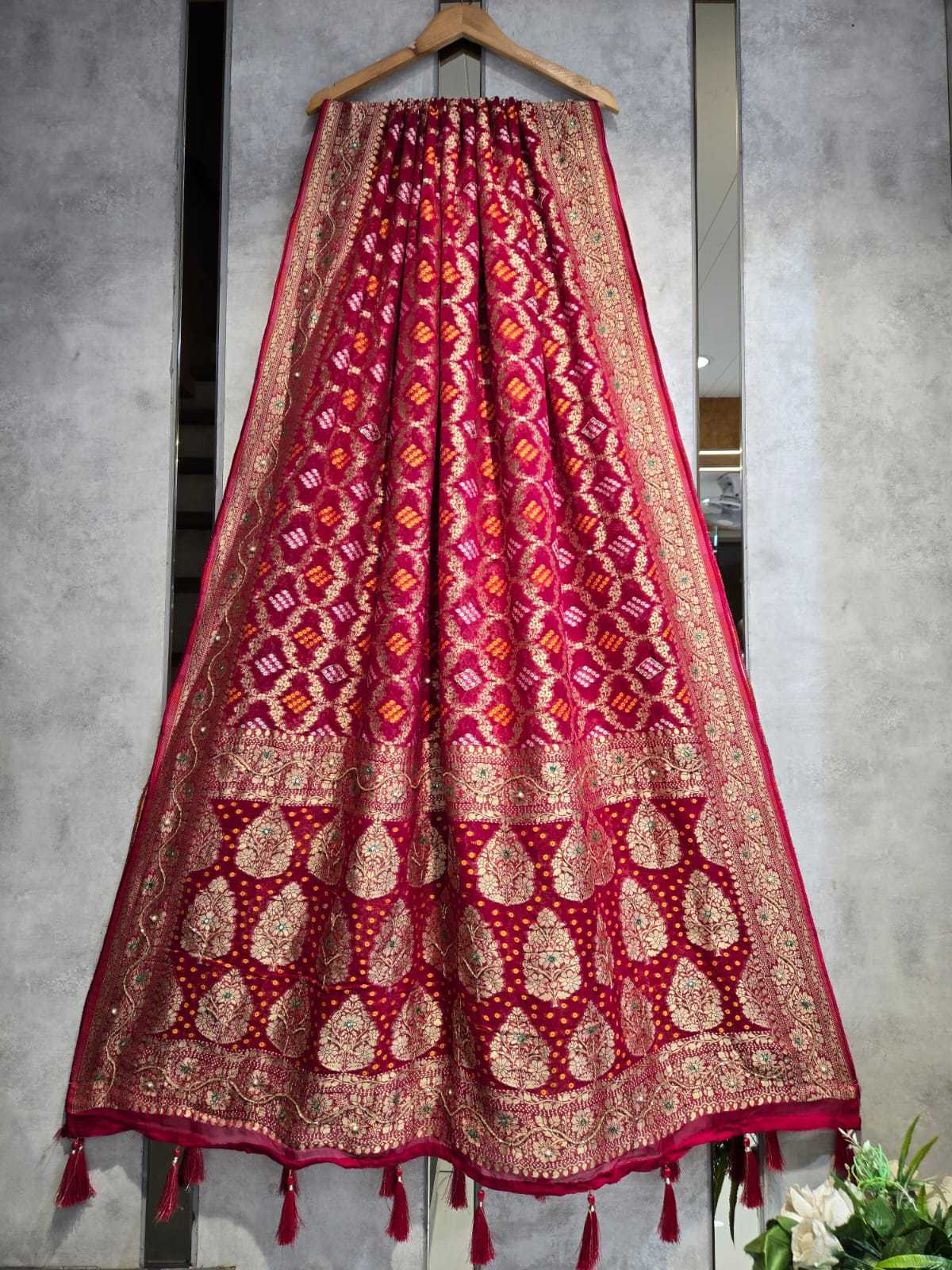 YNF Wholesale Georgette Gajji Modal Dupattas KESH580 LATIKA | Surat Manufacturer