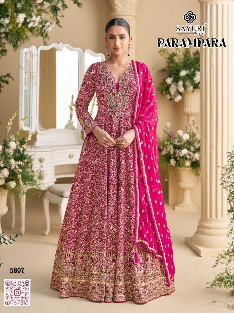 YNF Wholesale Georgette Georgette Kurti KESH704 SAYURI PARAMPARA 5807 | Surat Manufacturer