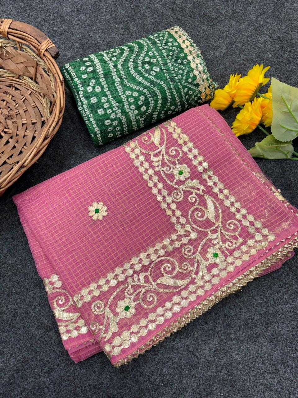 YNF Wholesale Kota Checks Party Wear Sarees KESH592 zari weave | Surat Manufacturer