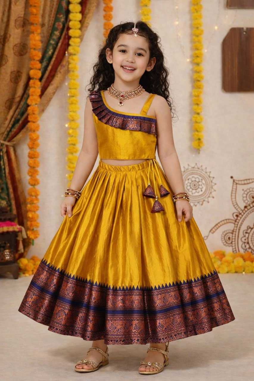 YNF Wholesale Lichi Silk Kids Lehenga Choli KESH642 072 | Surat Manufacturer