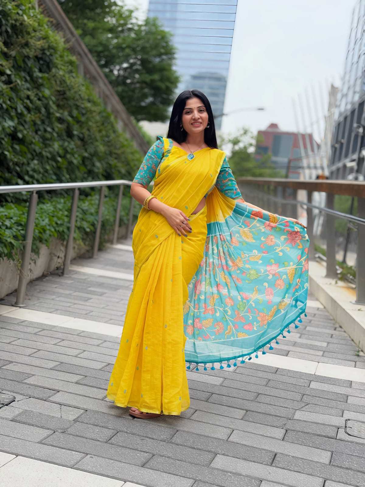 YNF Wholesale Linen Designer Sarees KESH682 Kalamkari | Surat Manufacturer