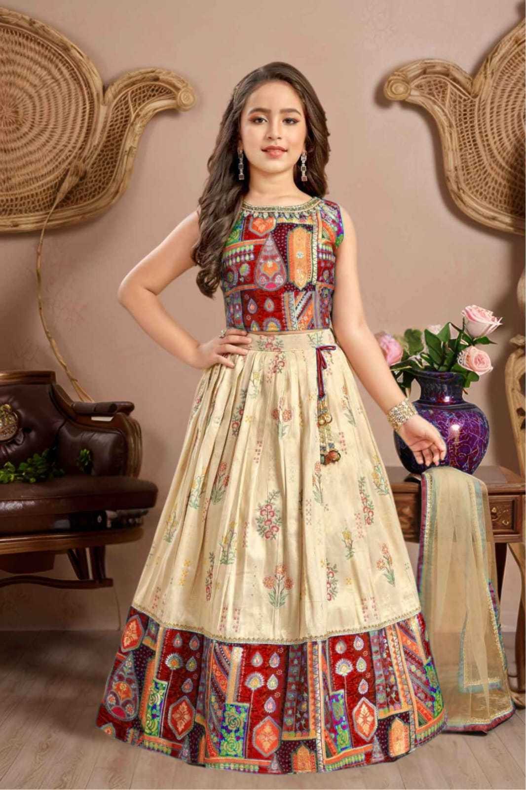 YNF Wholesale Muslin Cotton Kids Lehenga RIN235 Muslin coton | Surat Manufacturer