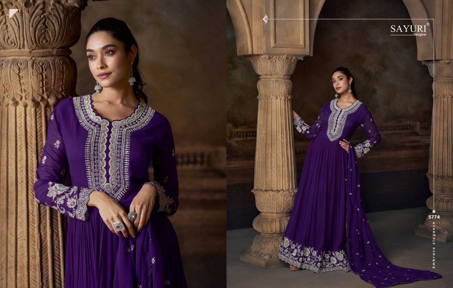 YNF Wholesale Premium Georgette Festive Kurtis KESH481 SAYURI SAADGI 5774 | Surat Manufacturer