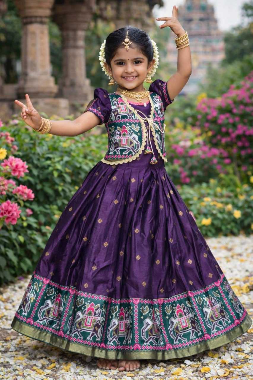 YNF Wholesale Premium Silk Kids Gown KESH642 076 | Surat Manufacturer