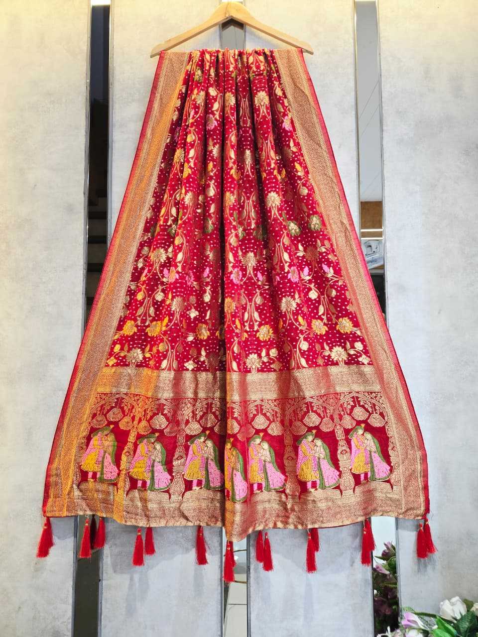 YNF Wholesale Pure Jorhat Gajji Modal Dupattas KESH580 jorjet khadi | Surat Manufacturer