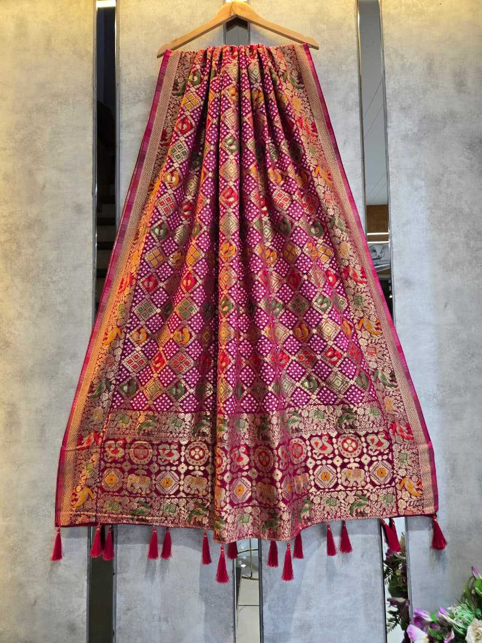 YNF Wholesale Pure Jorhat Gajji Modal Dupattas KESH580 patola | Surat Manufacturer