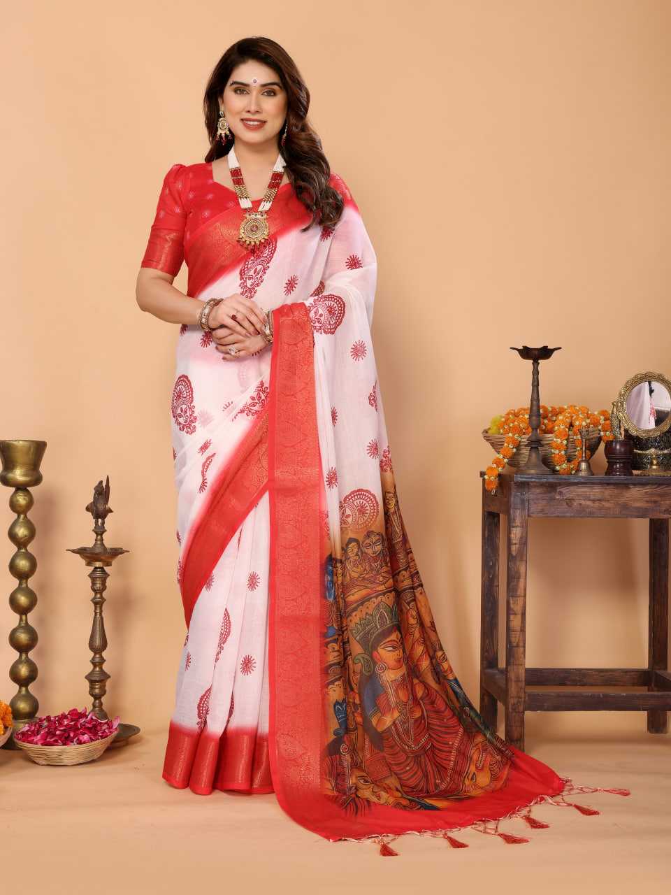 YNF Wholesale Pure Linen Designer Sarees KESH719 109 | Surat Manufacturer