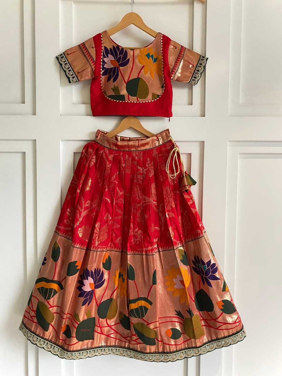 YNF Wholesale Pure Silk Kids Lehenga KESH249 Geeta | Surat Manufacturer