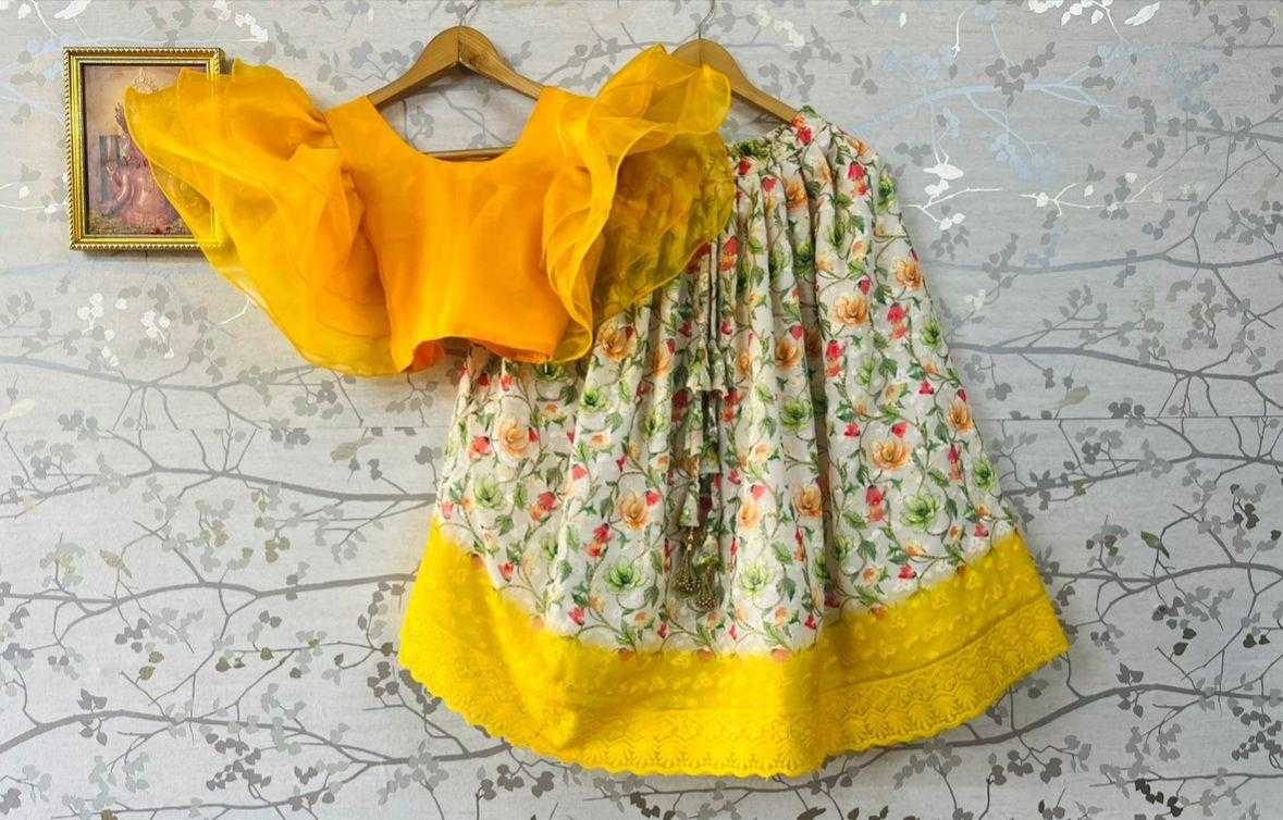 YNF Wholesale Pure Silk Kids Lehenga RIN235 ALLOVES | Surat Manufacturer