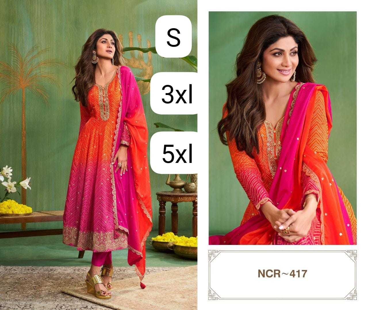 YNF Wholesale Pure Viscos Printed Suits KESH677 SHADING ANARKALI | Surat Manufacturer