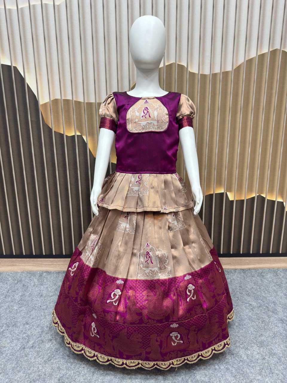 YNF Wholesale Silk Kids Lehenga KESH642 066 | Surat Manufacturer