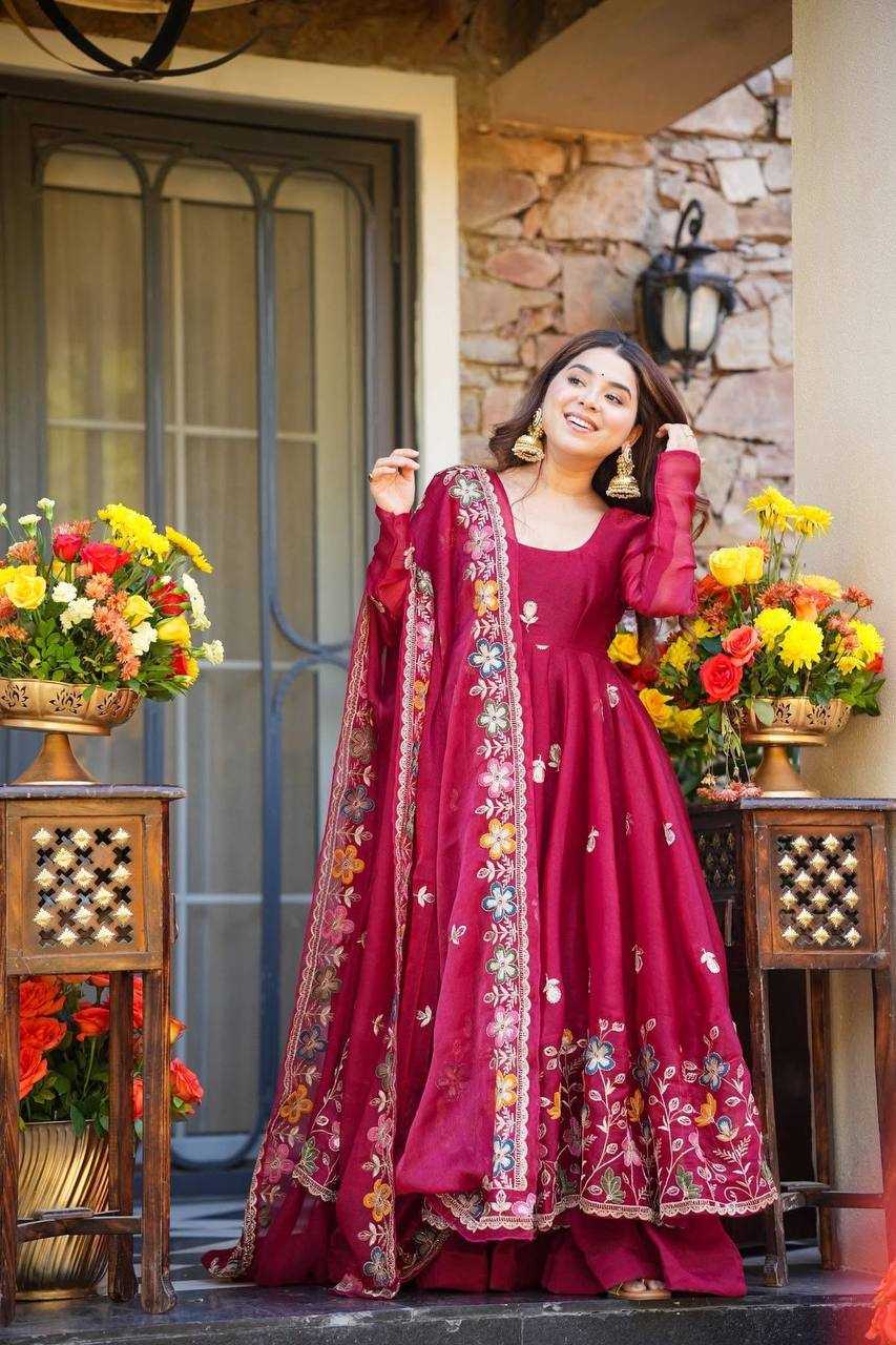 YNF Wholesale Silk Party Wear Dresses RIN133 1559 | Surat Manufacturer