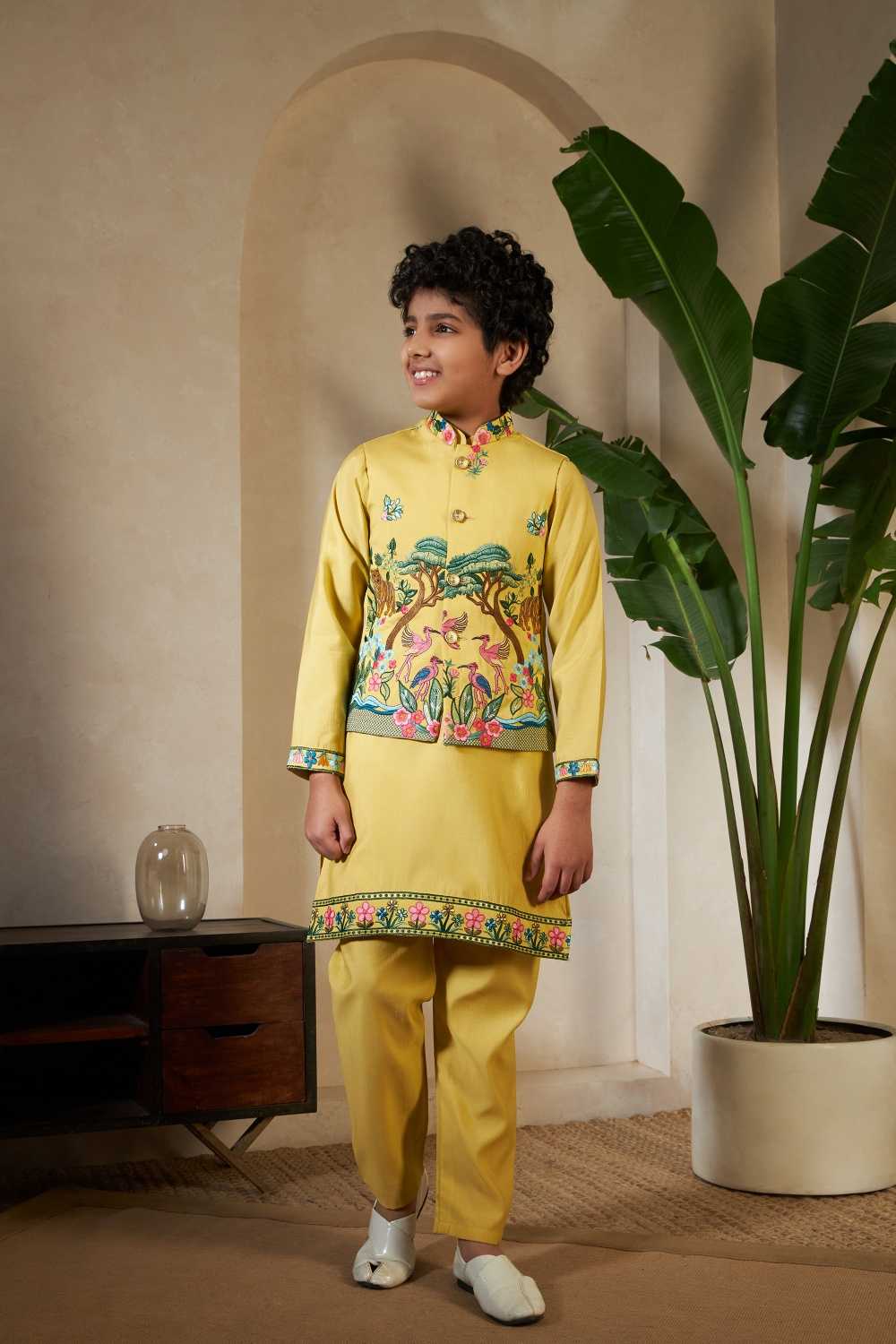 YNF Wholesale Silk Boys Kurta Pyjama RIN202 91061 ROYAL VANTARA | Surat Manufacturer