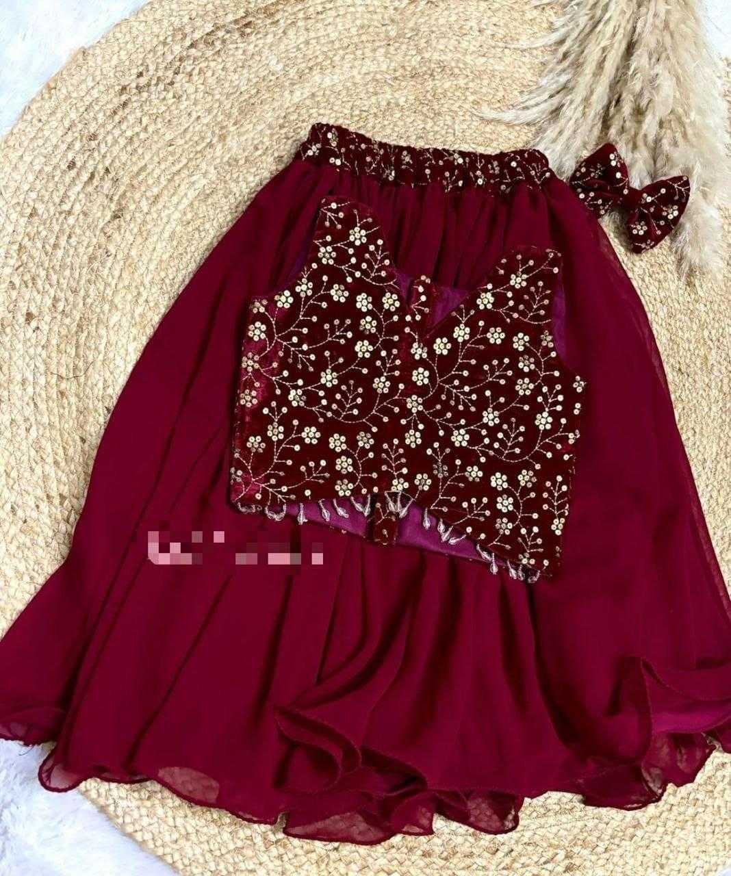 YNF Wholesale Tabby Silk Kids Lehenga RIN235 DANDELEON | Surat Manufacturer