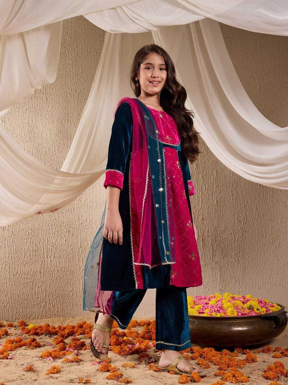 YNF Wholesale Velvet Girls Kurti KESH461 172 | Surat Manufacturer