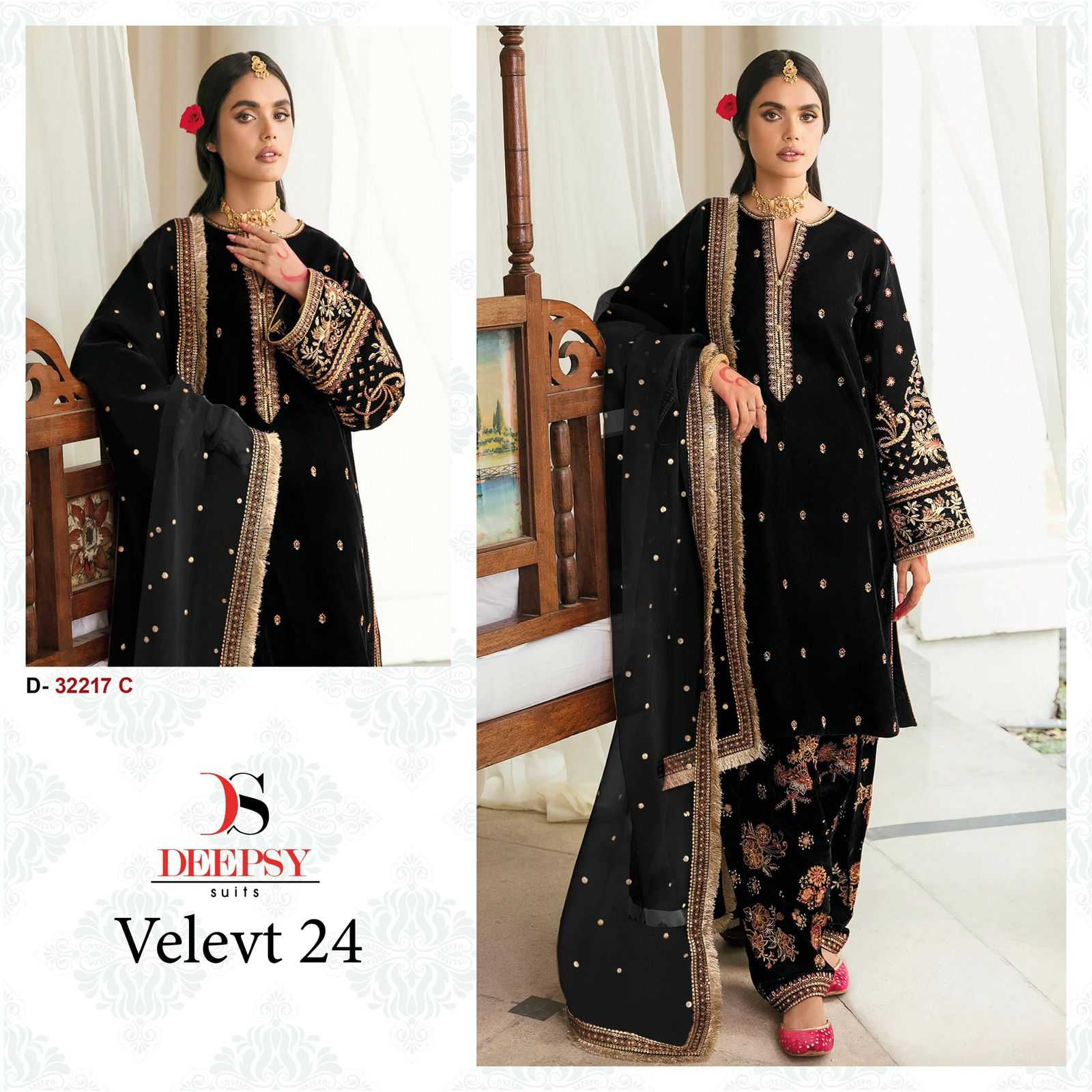 YNF Wholesale Velvet Velvet Suits KESH677 DEEPSY SUITS 32217 | Surat Manufacturer
