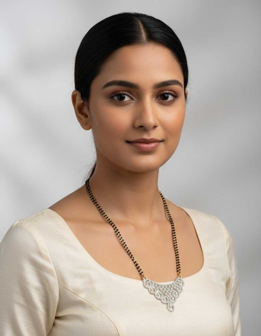 YNF Wholesale Brass Mangalsutras KESH191 1 | Surat Manufacturer