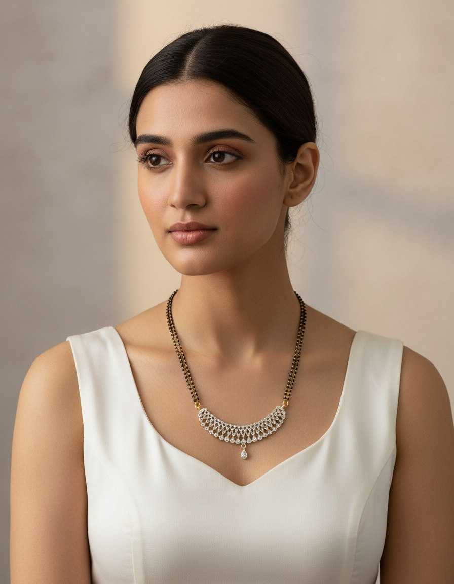 YNF Wholesale Brass Mangalsutras KESH191 1 | Surat Manufacturer