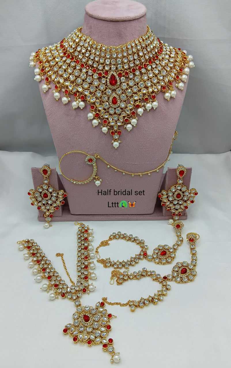 YNF Wholesale Brass Bridal Jewelry Sets KESH494 1 | Surat Manufacturer