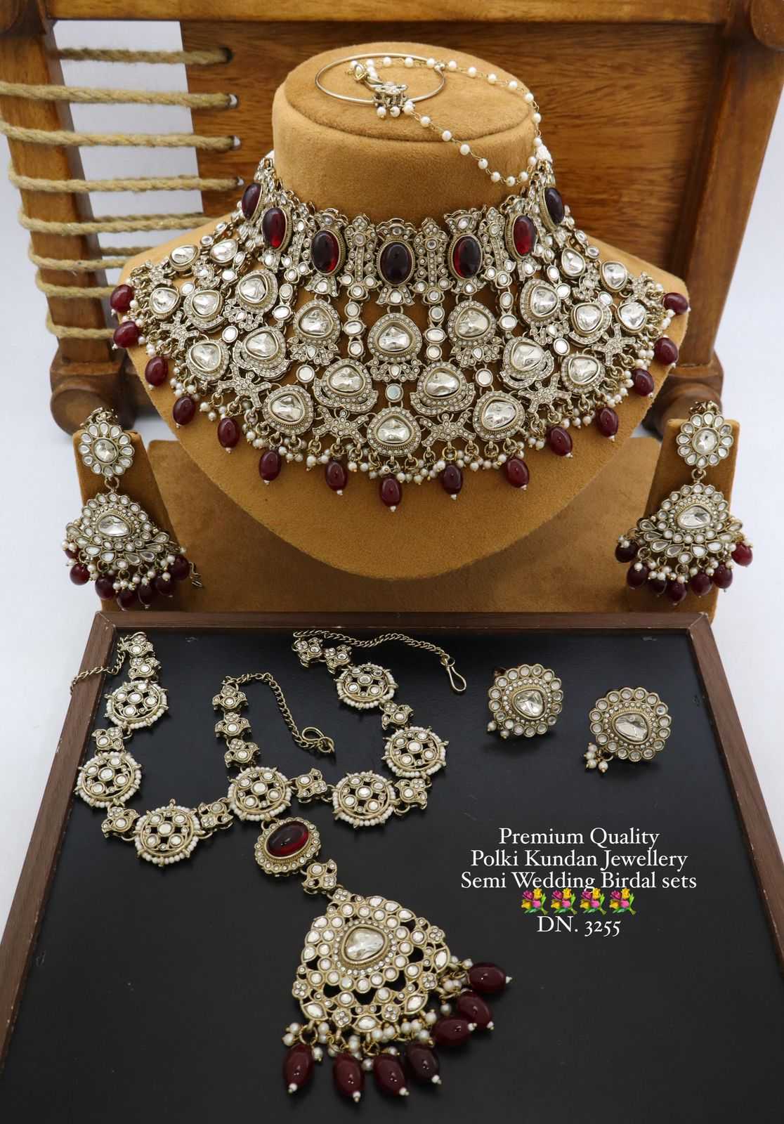 YNF Wholesale Brass Bridal Jewelry Sets KESH494 1 | Surat Manufacturer