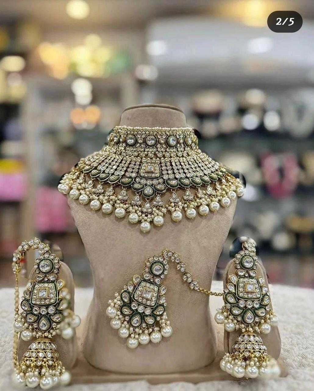 YNF Wholesale Brass Fancy Mala Necklaces KESH494 1 | Surat Manufacturer