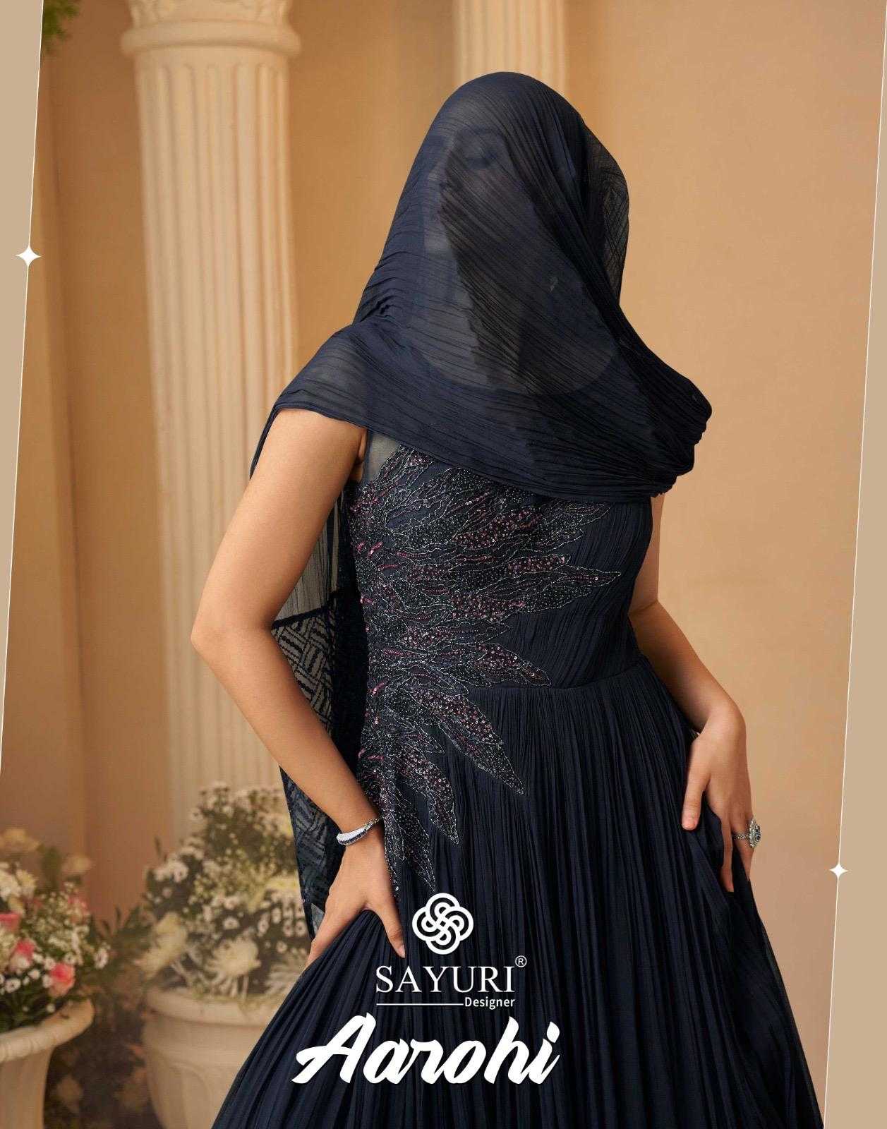 YNF Wholesale Chinon Silk Party Gowns KESH481 SAYURI AAROHI | Surat Manufacturer