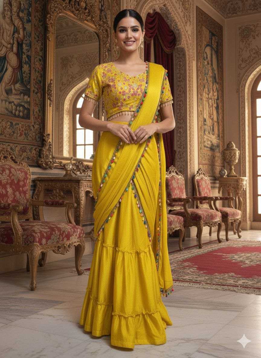 YNF Wholesale Chinon Silk Lehenga Sarees KESH508 1060 | Surat Manufacturer