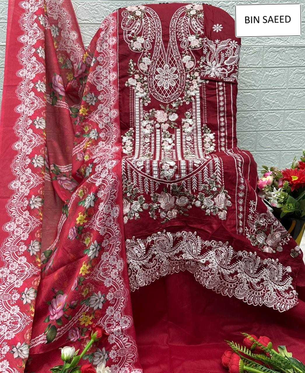 YNF Wholesale Cotton Ladies Suits KESH677 BIN SAEED 15068 | Surat Manufacturer