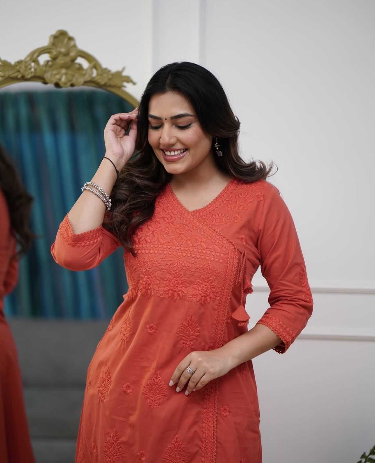 YNF Wholesale Cotton Casual Kurtis KESH684 chikankari | Surat Manufacturer