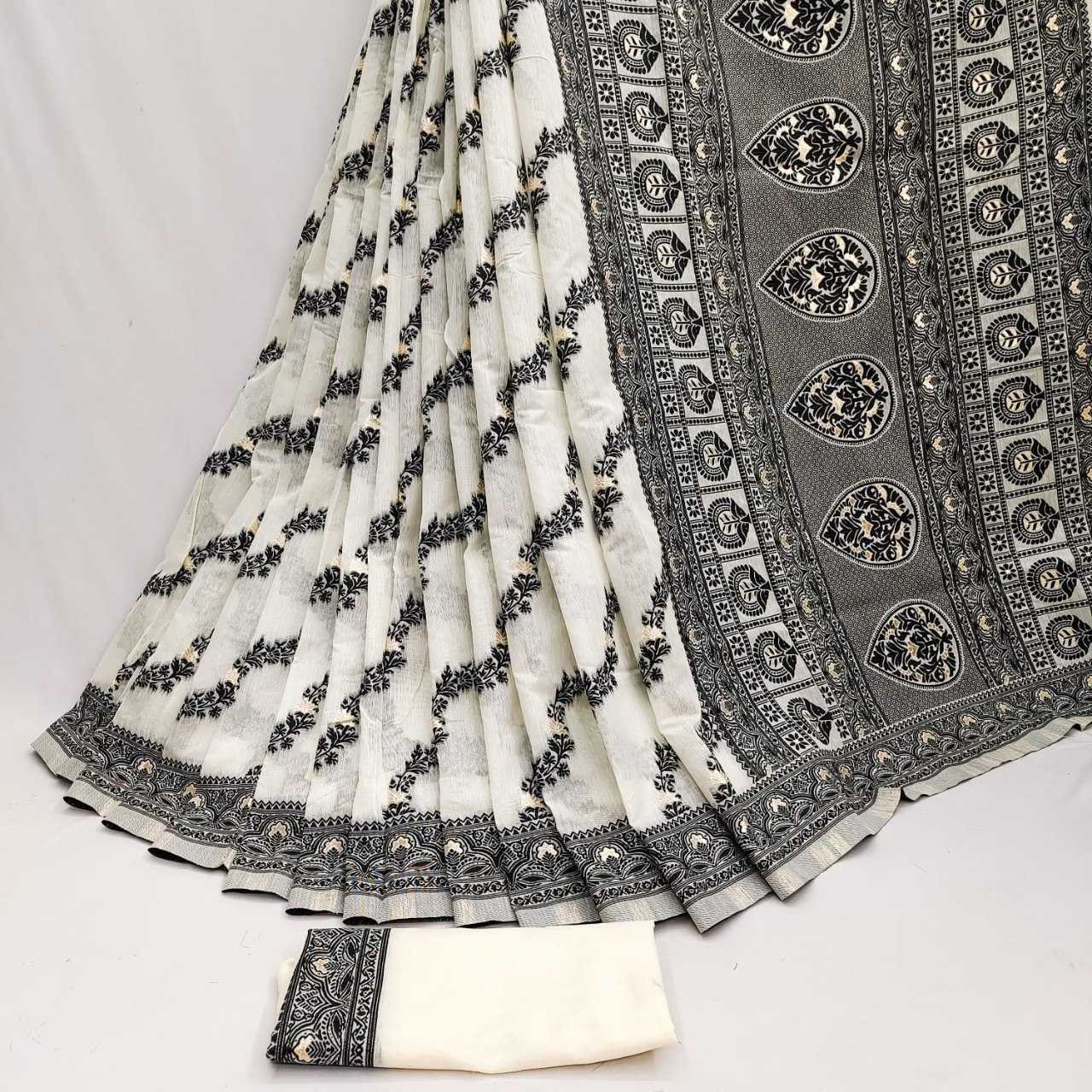 YNF Wholesale Cotton Jamdani Sarees KESH705 NARI | Surat Manufacturer