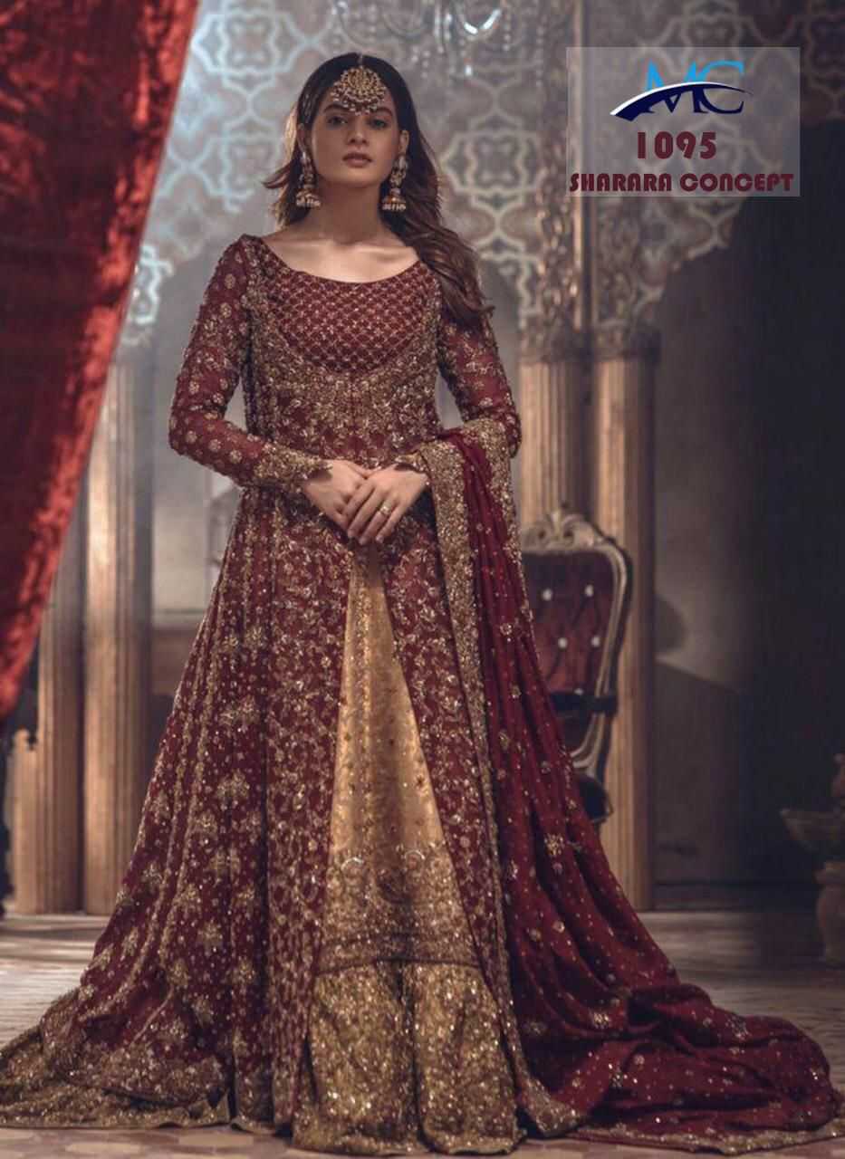 YNF Wholesale Crepe Sharara Salwar Suits KESH494 MC-1095 | Surat Manufacturer