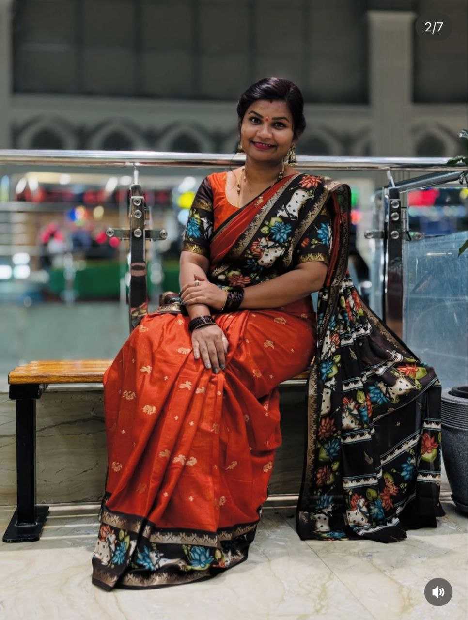 YNF Wholesale Dola Silk Dola Silk Sarees KESH554 Pichwai floral print | Surat Manufacturer