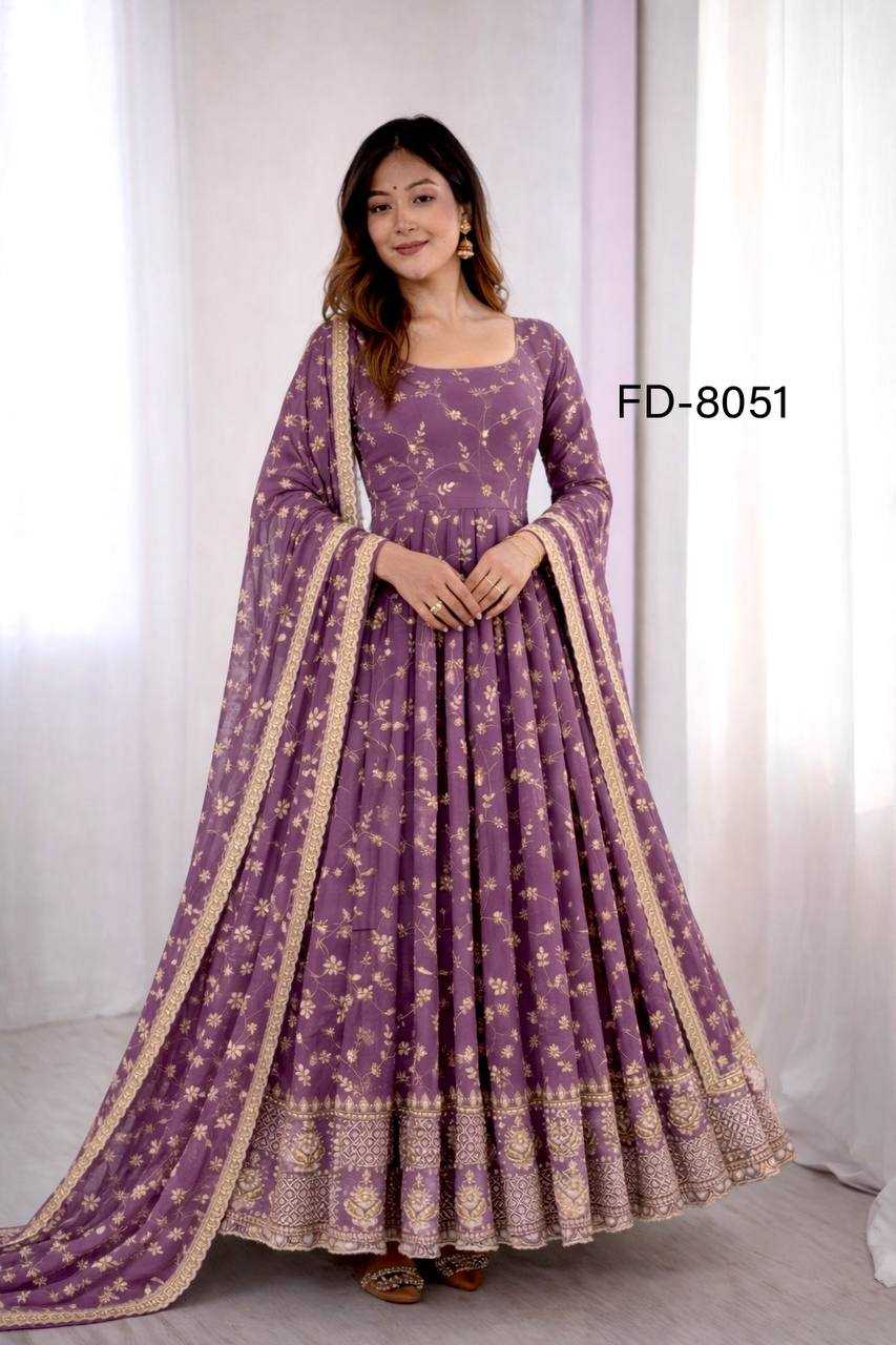 YNF Wholesale Faux Georgette Georgette Gown KESH506 8051 | Surat Manufacturer