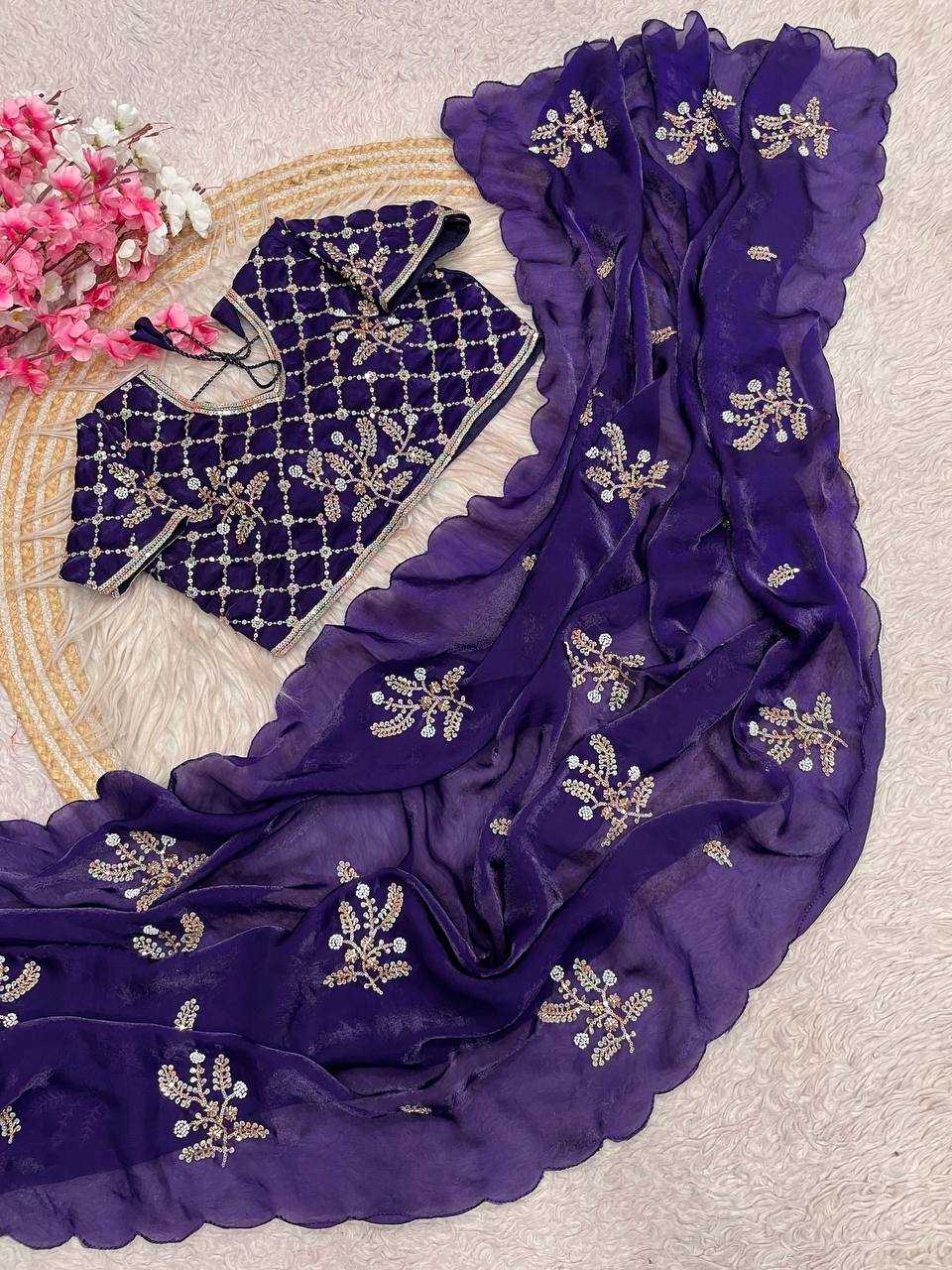 YNF Wholesale FENDY Satin Designer Sarees RIN230 695 | Surat Manufacturer