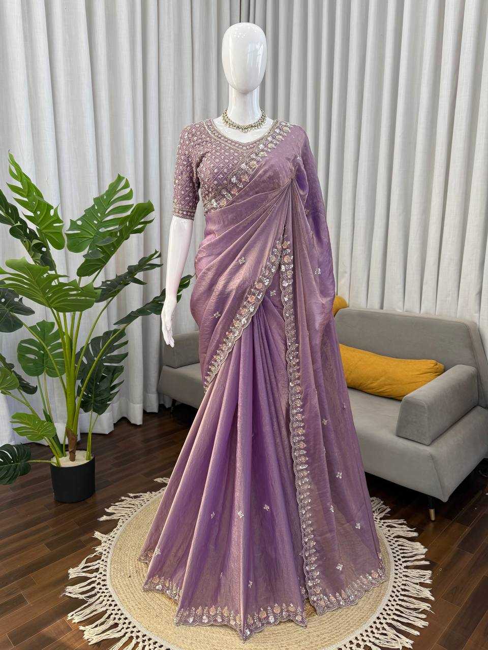 YNF Wholesale FENDY Silk Party Wear Sarees RIN133 619 | Surat Manufacturer