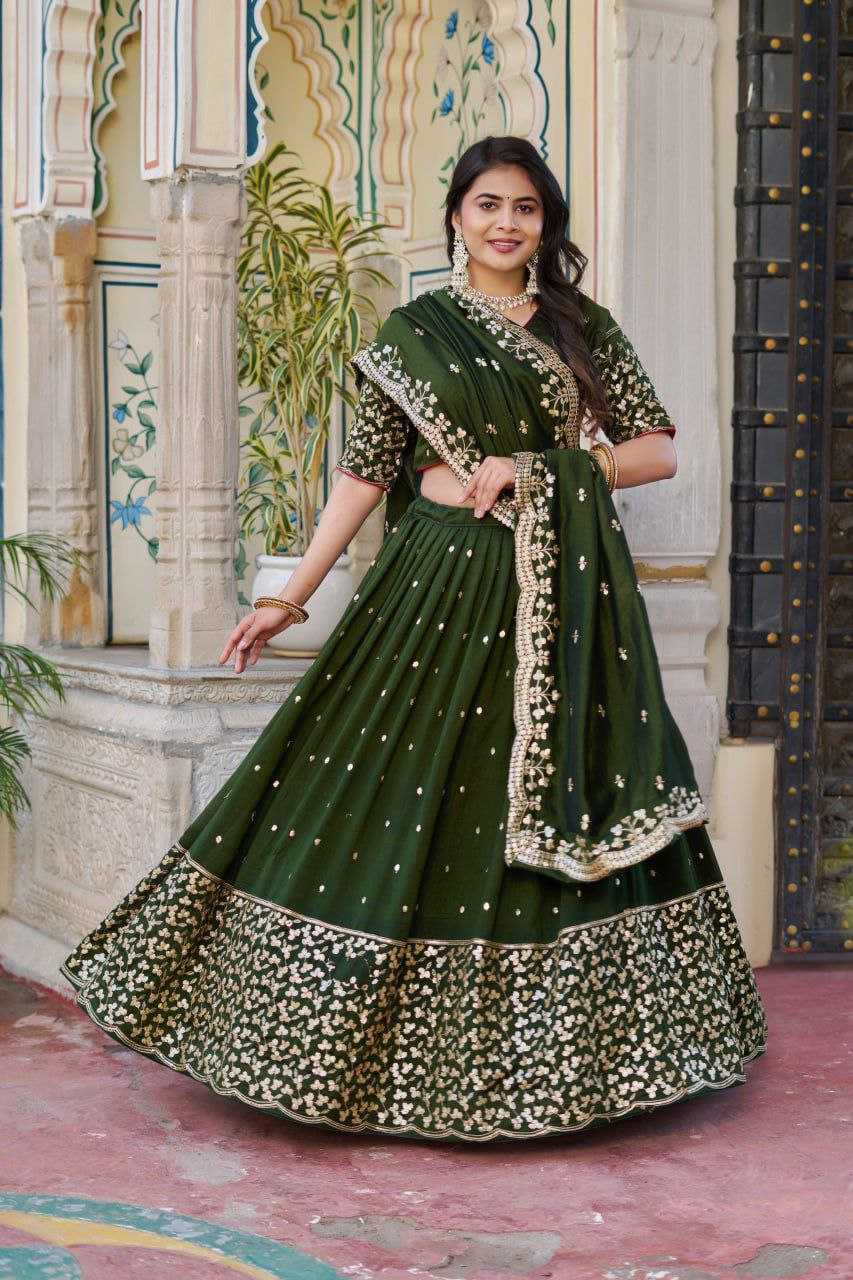YNF Wholesale Georgette Embroidered Lehenga KESH511 PALKHI-2 | Surat Manufacturer