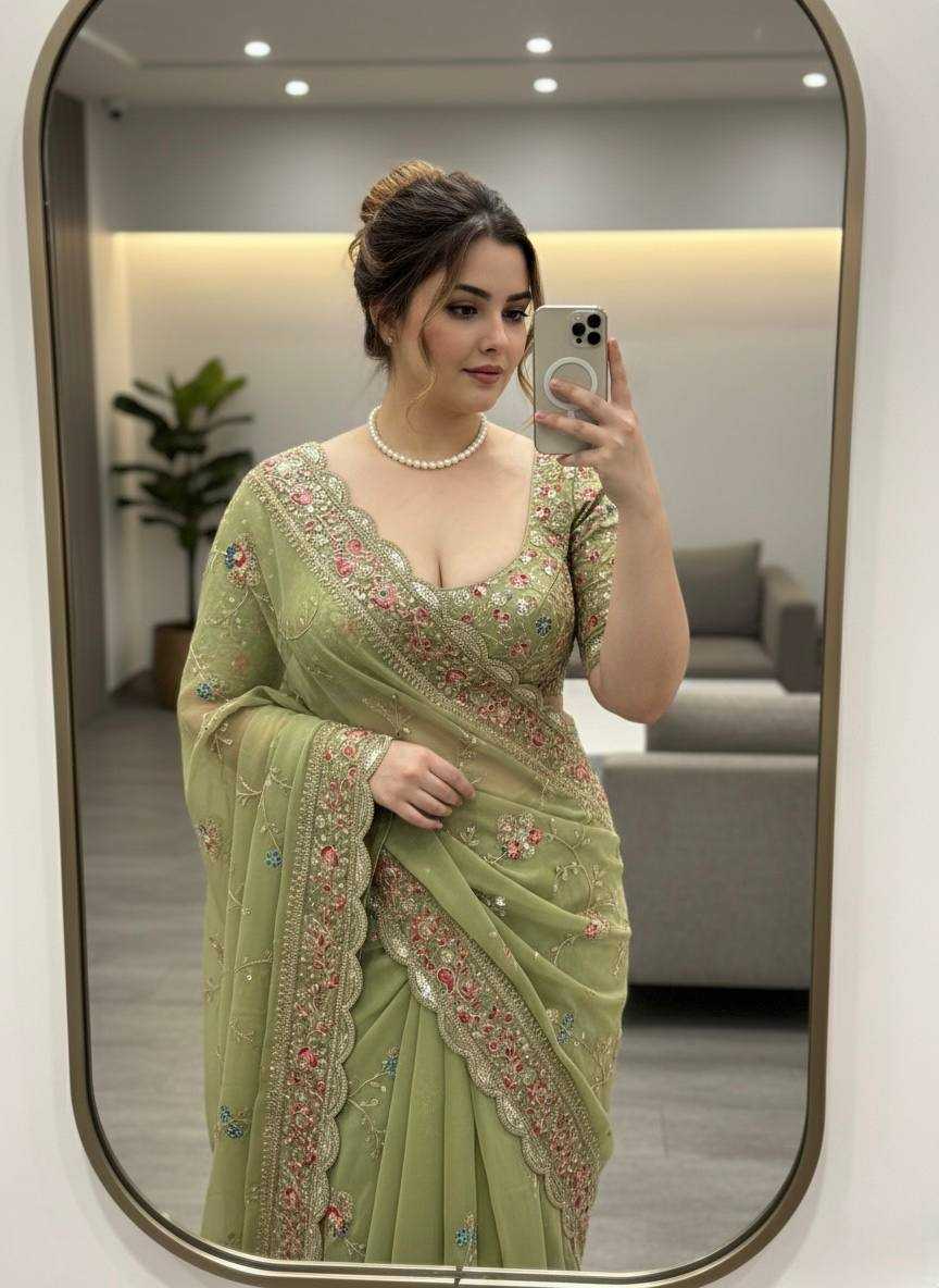 YNF Wholesale Georgette Party Wear Sarees KESH659 Karvi | Surat Manufacturer