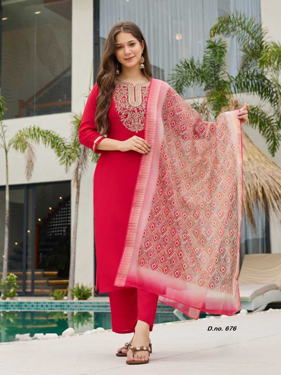 YNF Wholesale Heavy Rayon Festive Kurtis RIN131 AC ~ 677 | Surat Manufacturer