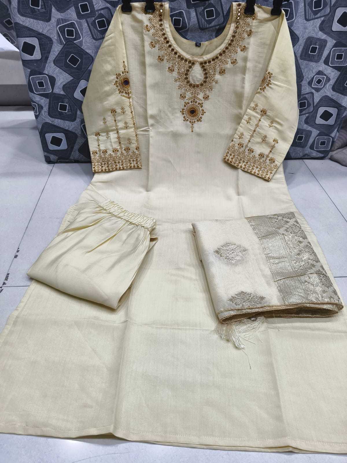 YNF Wholesale Heavy Roman Silk Embroidery Suits KESH728 Roman silk | Surat Manufacturer
