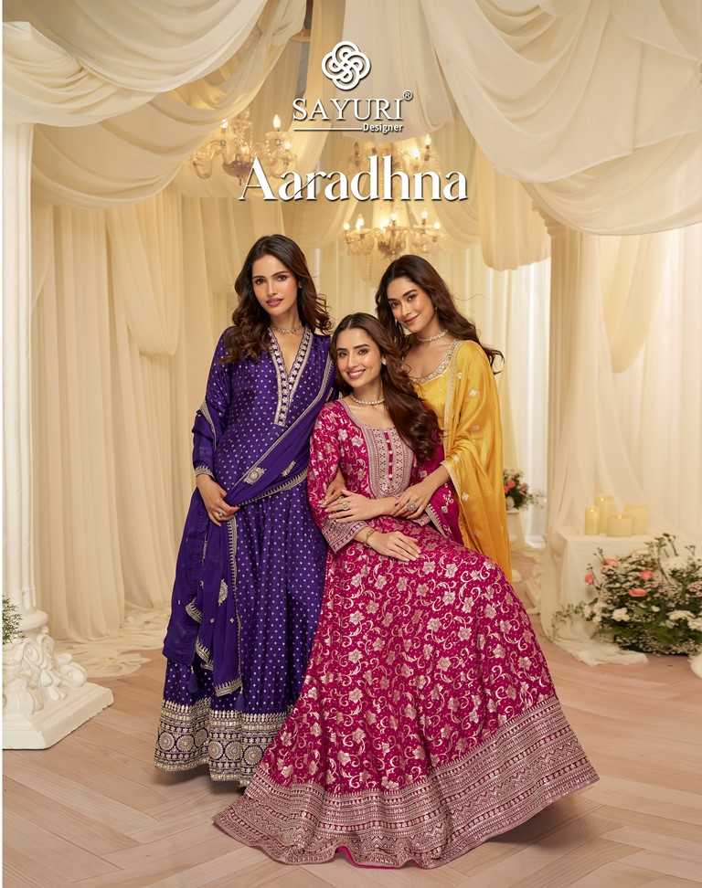 YNF Wholesale Jacquard Pure Viscos Silk Bollywood Style Gowns KESH481 SAYURI AARADHANA 10238 | Surat Manufacturer