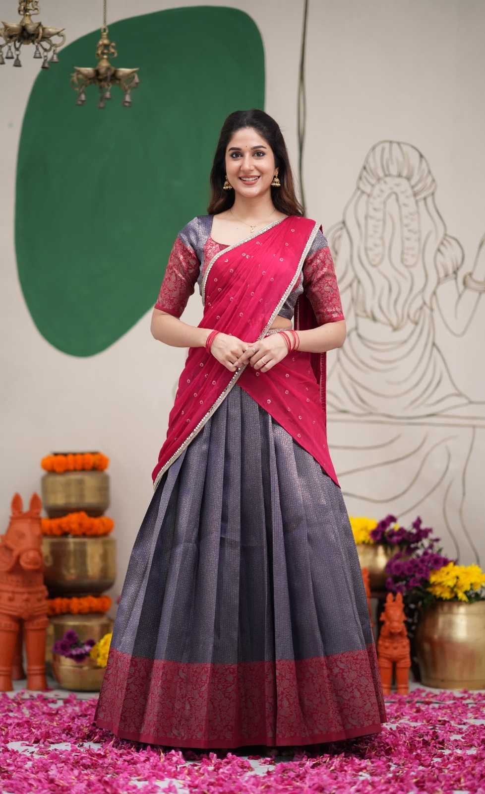 YNF Wholesale Kanjivaram Silk Silk Lehenga KESH668 112 | Surat Manufacturer