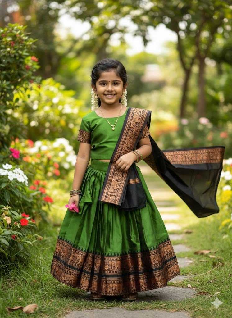YNF Wholesale Lichi Silk Kids Lehenga KESH642 008 | Surat Manufacturer