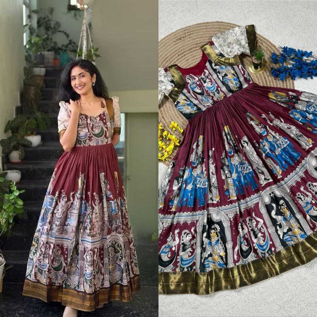 YNF Wholesale Muslin Cotton Fancy Gowns KESH167 AYUSH | Surat Manufacturer