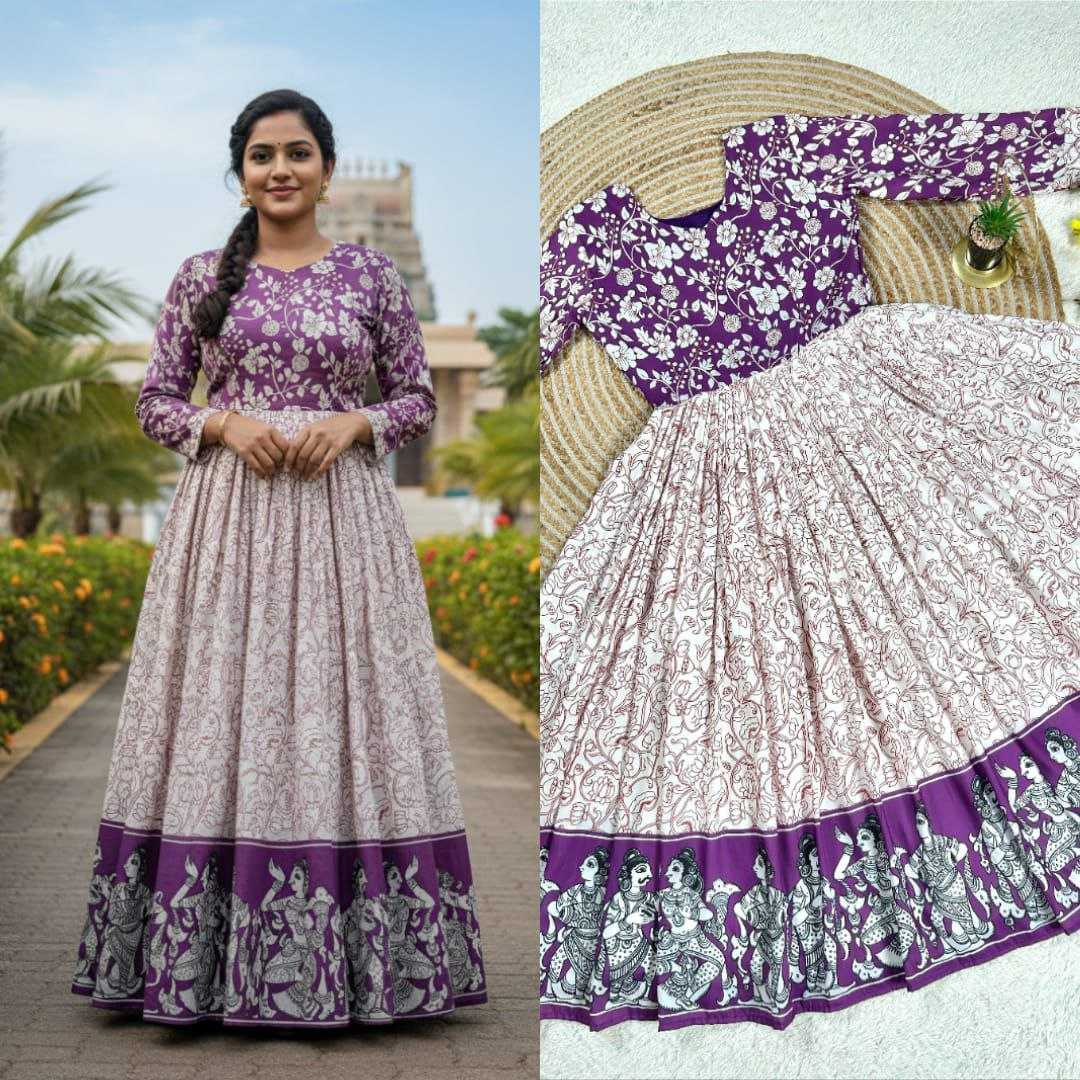 YNF Wholesale Muslin Cotton Evening Gowns KESH167 RAJ | Surat Manufacturer