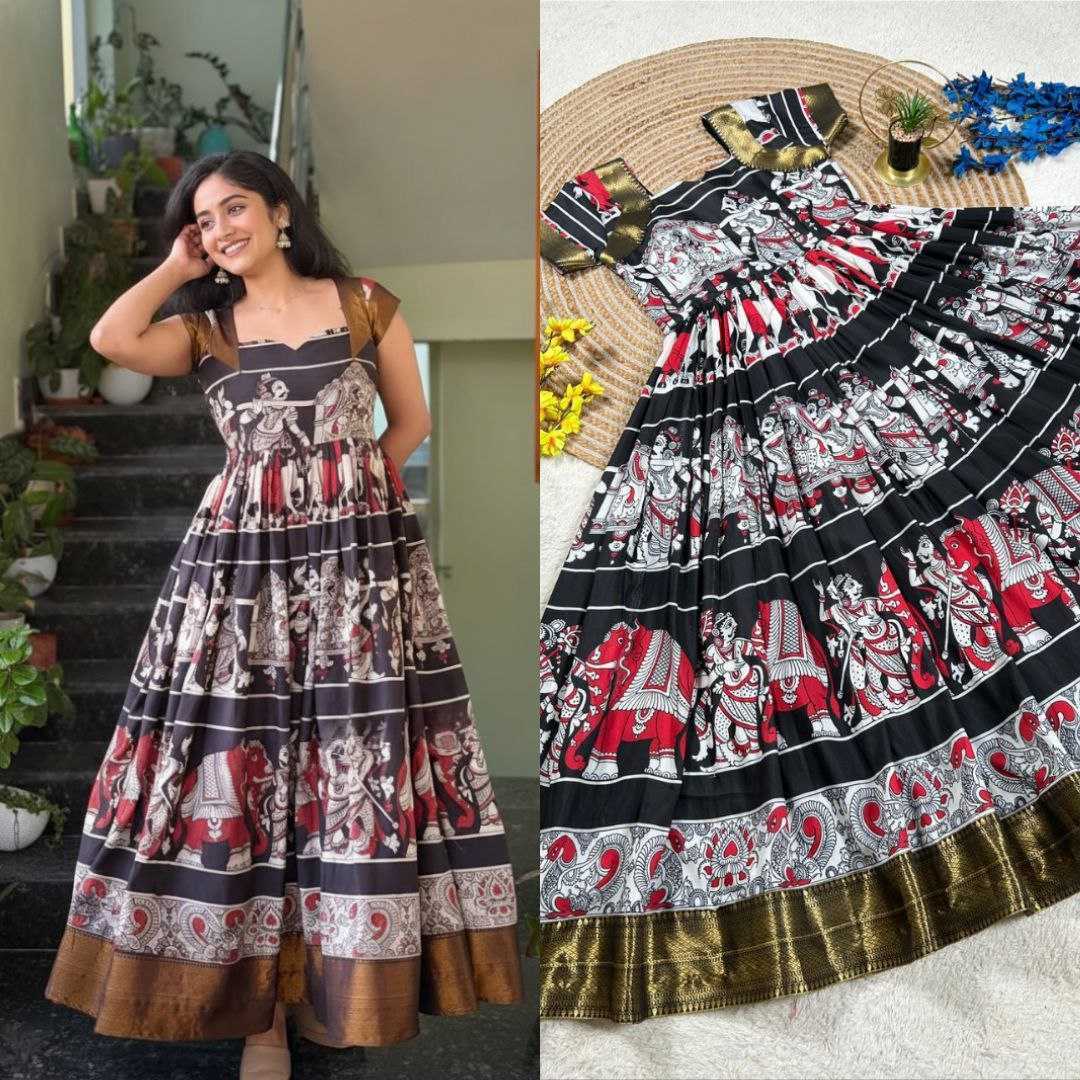 YNF Wholesale Muslin Cotton Evening Gowns KESH167 RAM | Surat Manufacturer