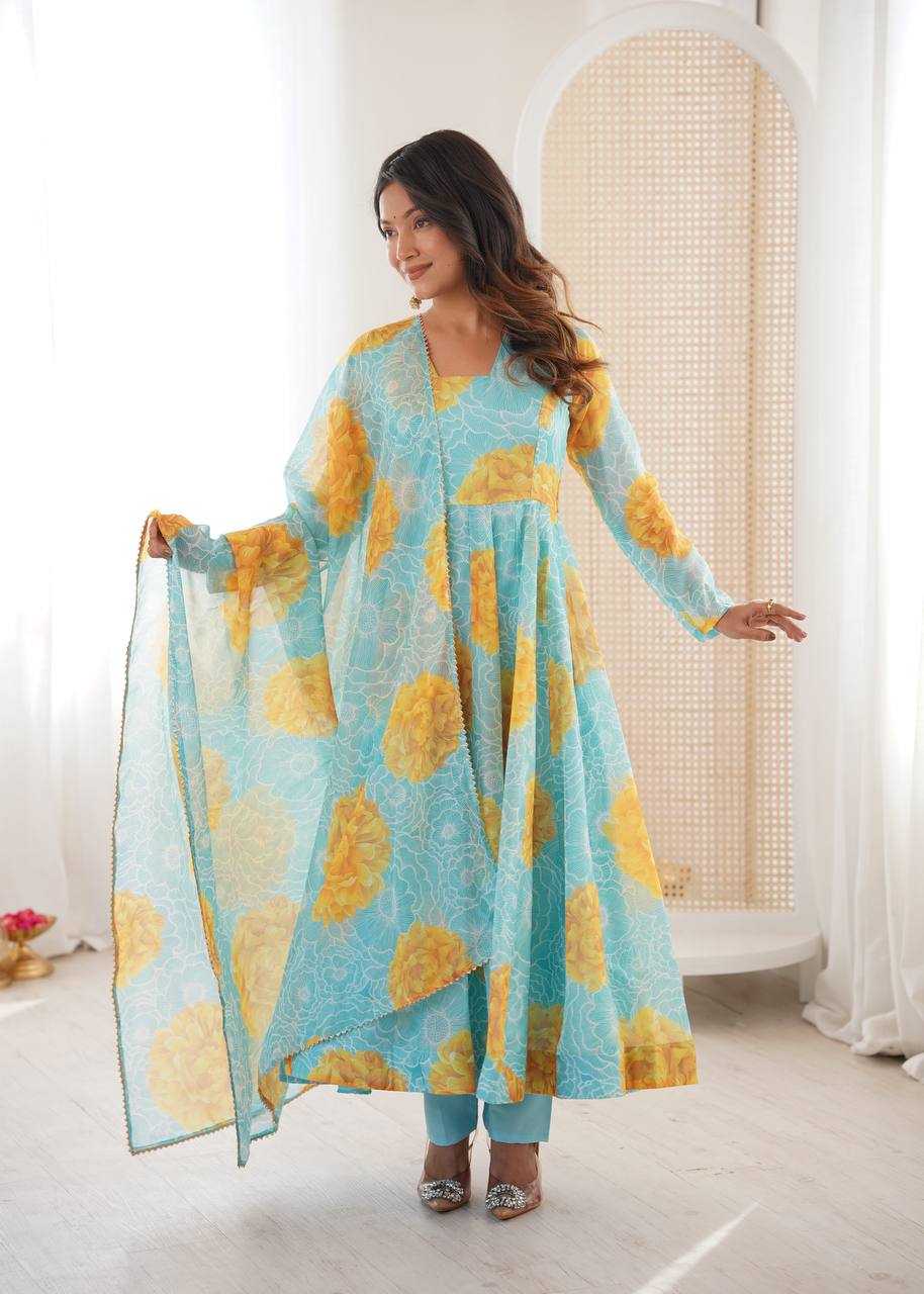 YNF Wholesale Organza Fancy Gowns KESH617 33 | Surat Manufacturer