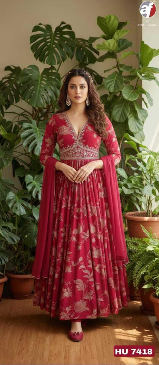 YNF Wholesale Pure Chiffon Party Gowns KESH530 ANUJ 7417 | Surat Manufacturer