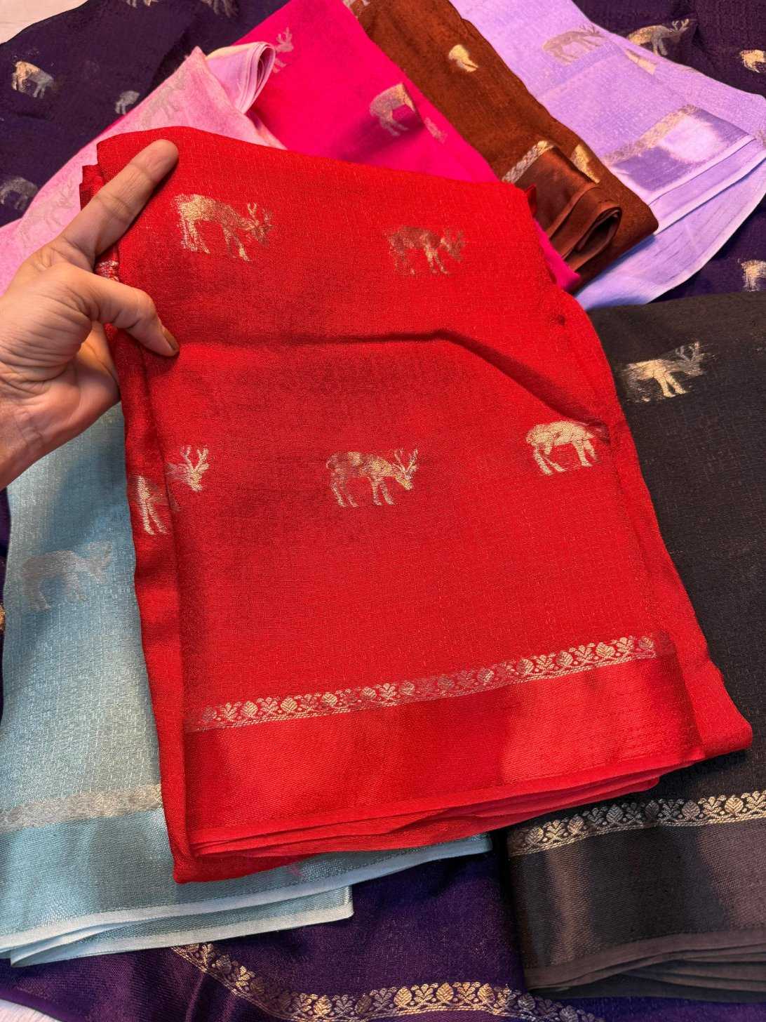 YNF Wholesale Pure Viscos Jute Sarees KESH604 satin patta | Surat Manufacturer